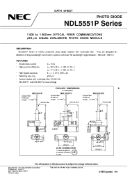Datasheet NDL5521P2 производства NEC